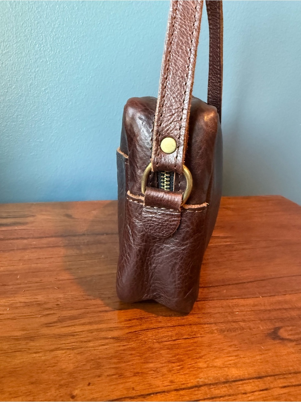 Portland Leather - large Camera Bag in Coldbrew - Picture 3 of 8